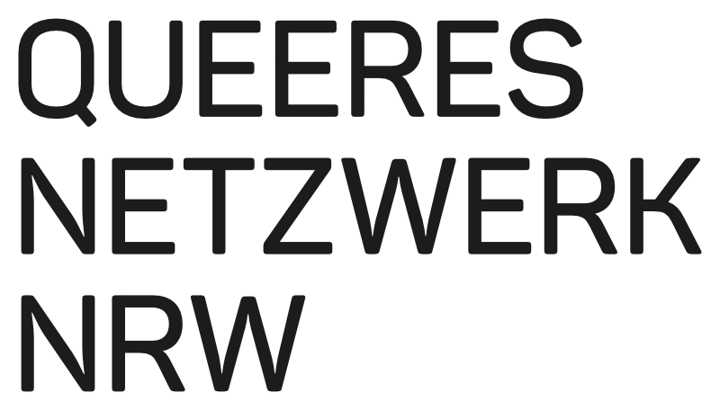 Schriftzug: Queeres Netzwerk NRW